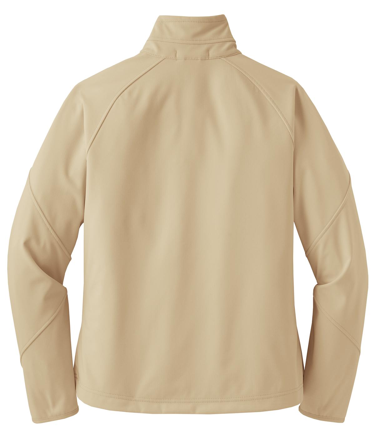 Front View of Stone Port Authority Women's Textured Soft Shell Jacket. L705