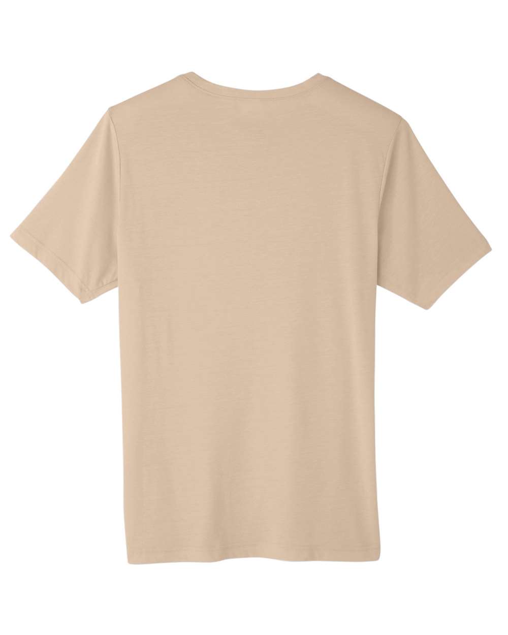 Front View of Stone Unisex Fusion ChromaSoft™ Performance T-Shirt - CE111