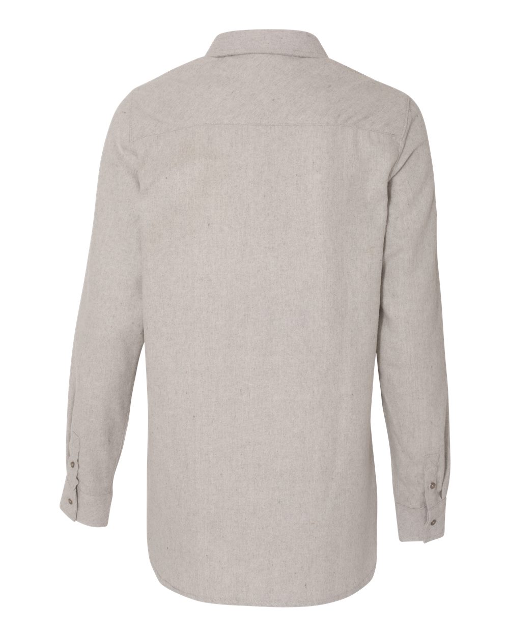 Rear View of Stone Women&#39;s Solid Flannel Shirt - 5200
