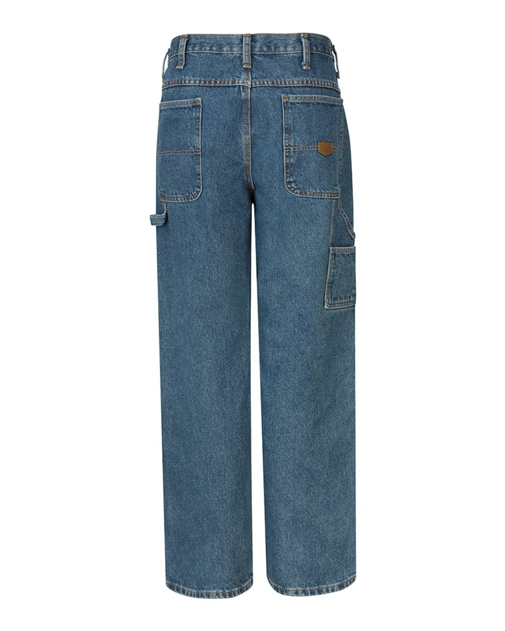 Rear View of Stonewash - 37U Loose Fit Dungaree - PD80