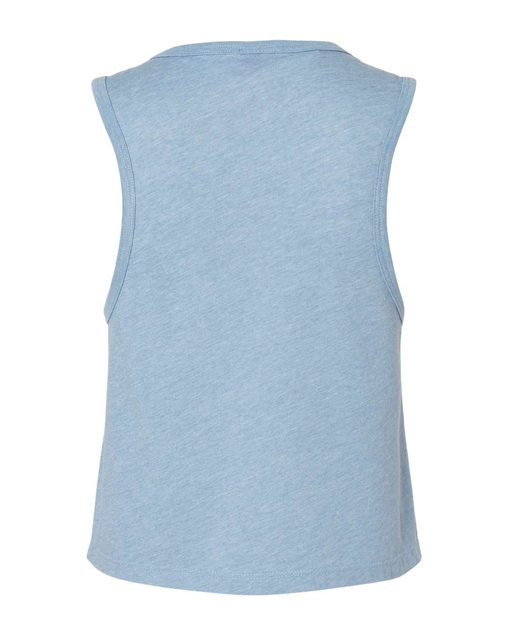 Front View of Stonewash Denim Women's Festival Crop Tank - 5083