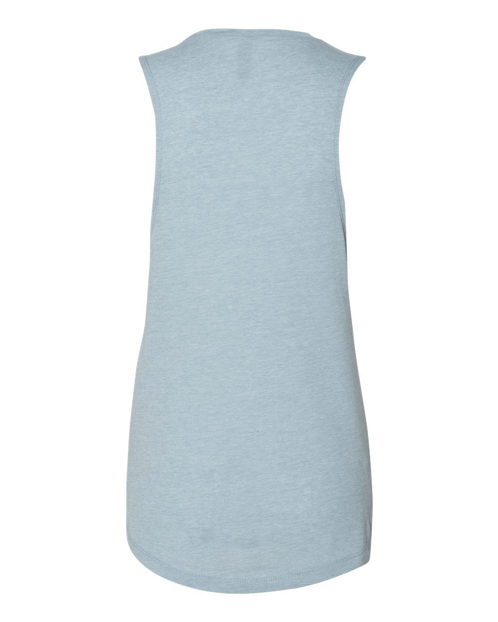 Front View of Stonewash Denim Women’s Festival Muscle Tank - 5013