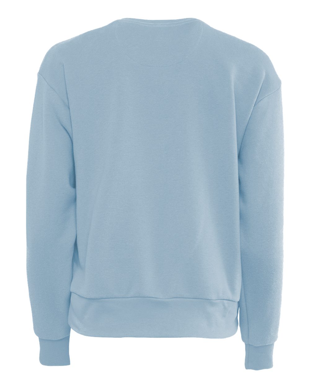 Rear View of Stonewash Denim Women&#39;s Laguna Sueded Sweatshirt - 9084