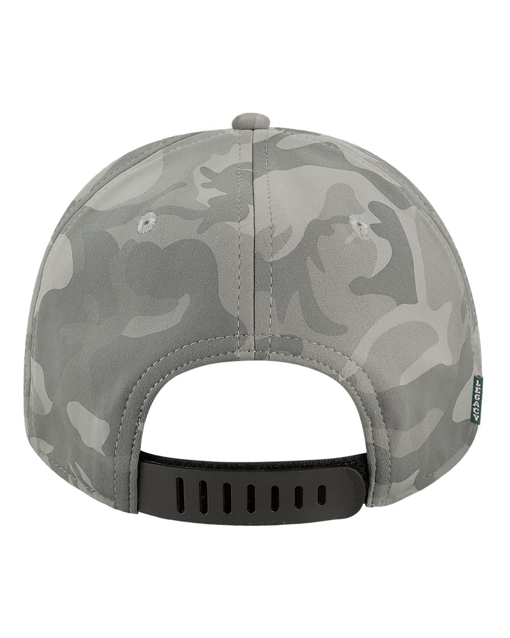 Front View of Storm Camo Back Nine Cap - B9A
