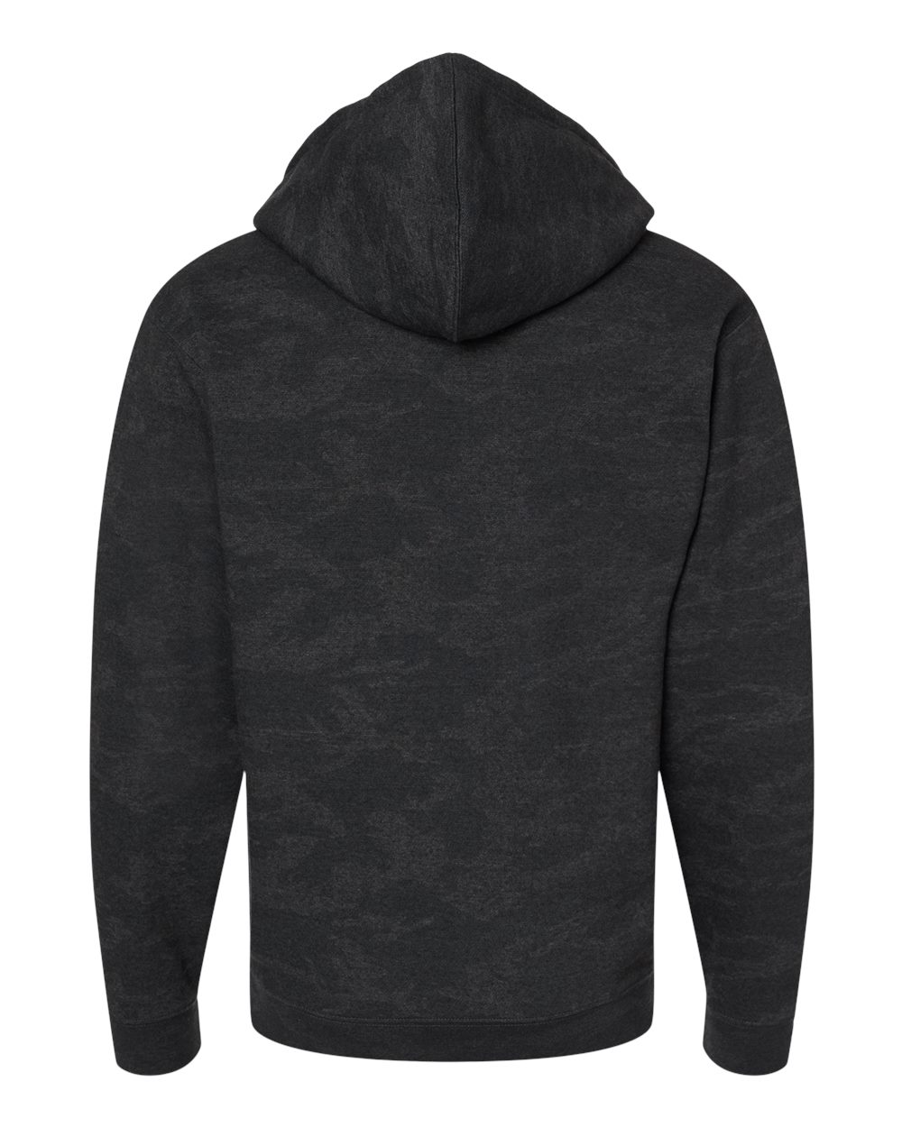 Front View of Storm Camo Elevated Fleece Basic Hoodie - 6926
