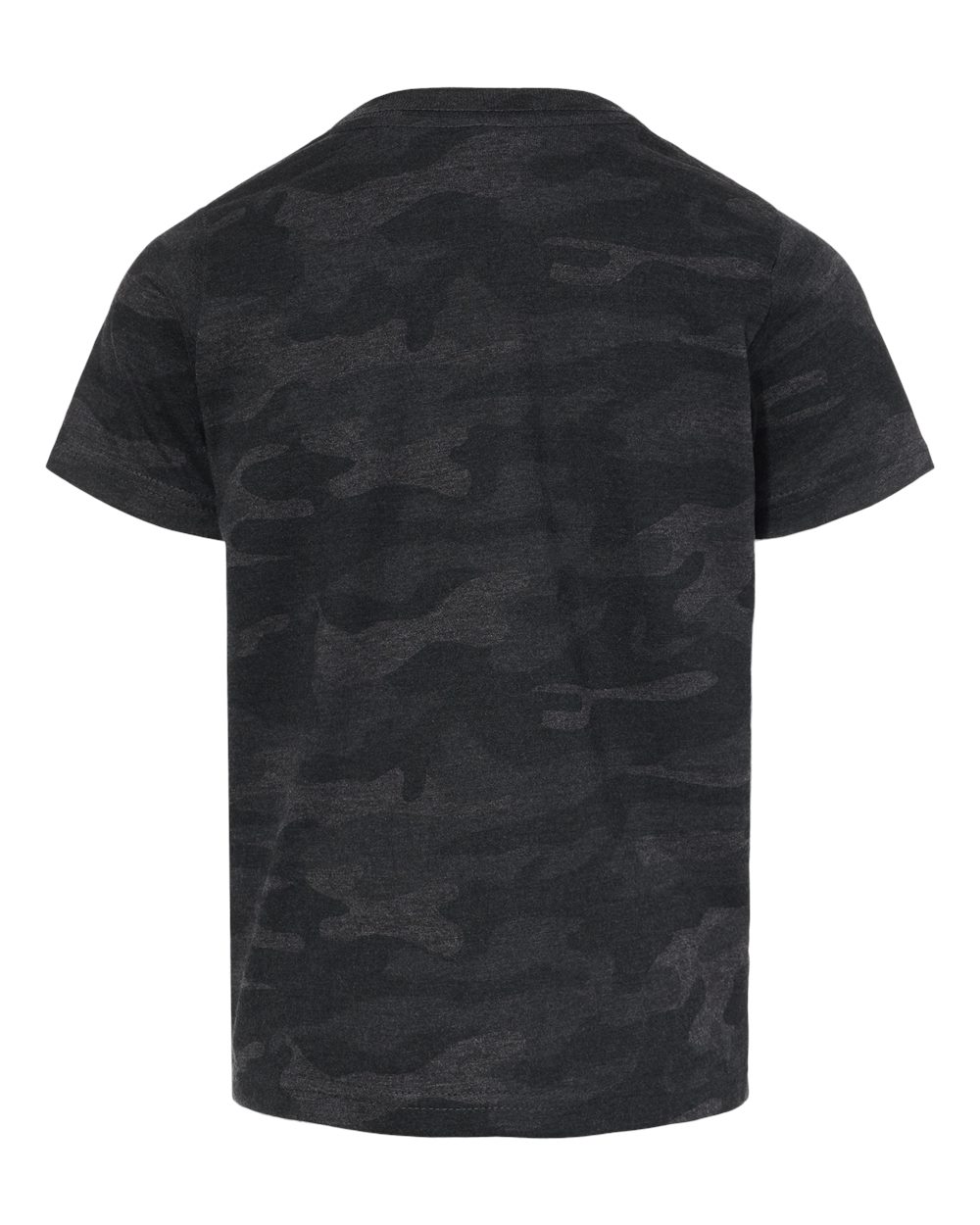Front View of Storm Camo Toddler Fine Jersey Tee - 3321