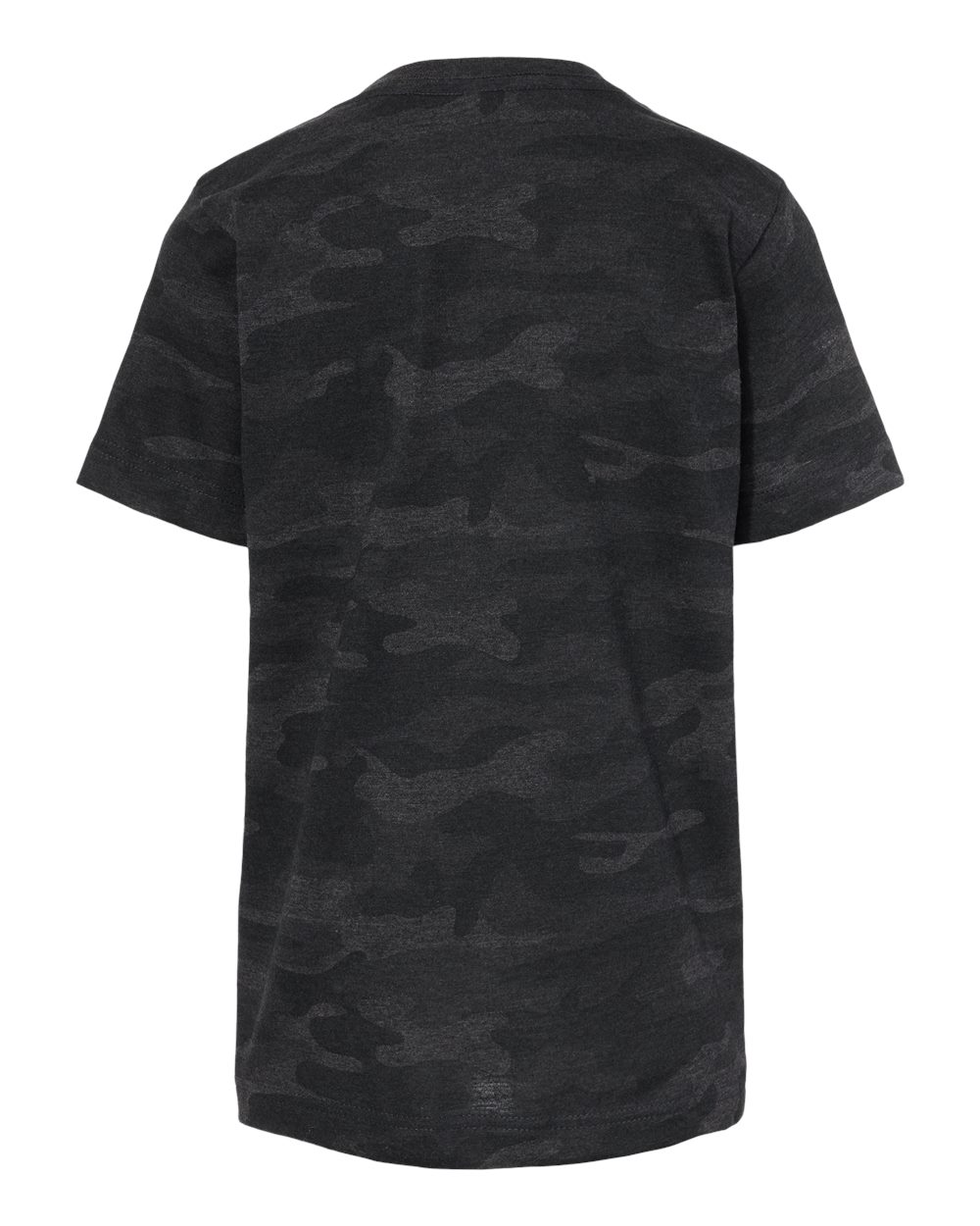 Front View of Storm Camo Youth Fine Jersey Tee - 6101