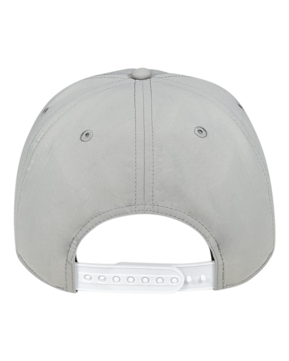 Rear View of Storm Grey/ White Angle Rope Cap - 5100 plain