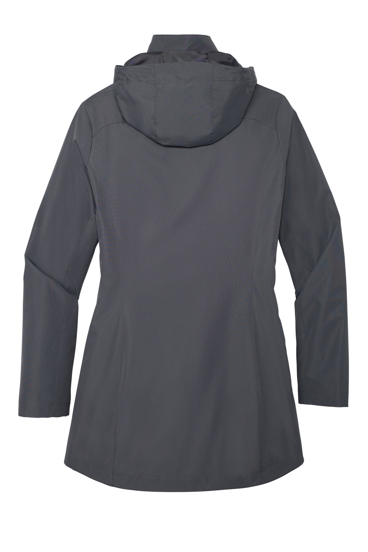 Front View of StormGrey Port Authority Women's All-Weather 3-in-1 Jacket L123