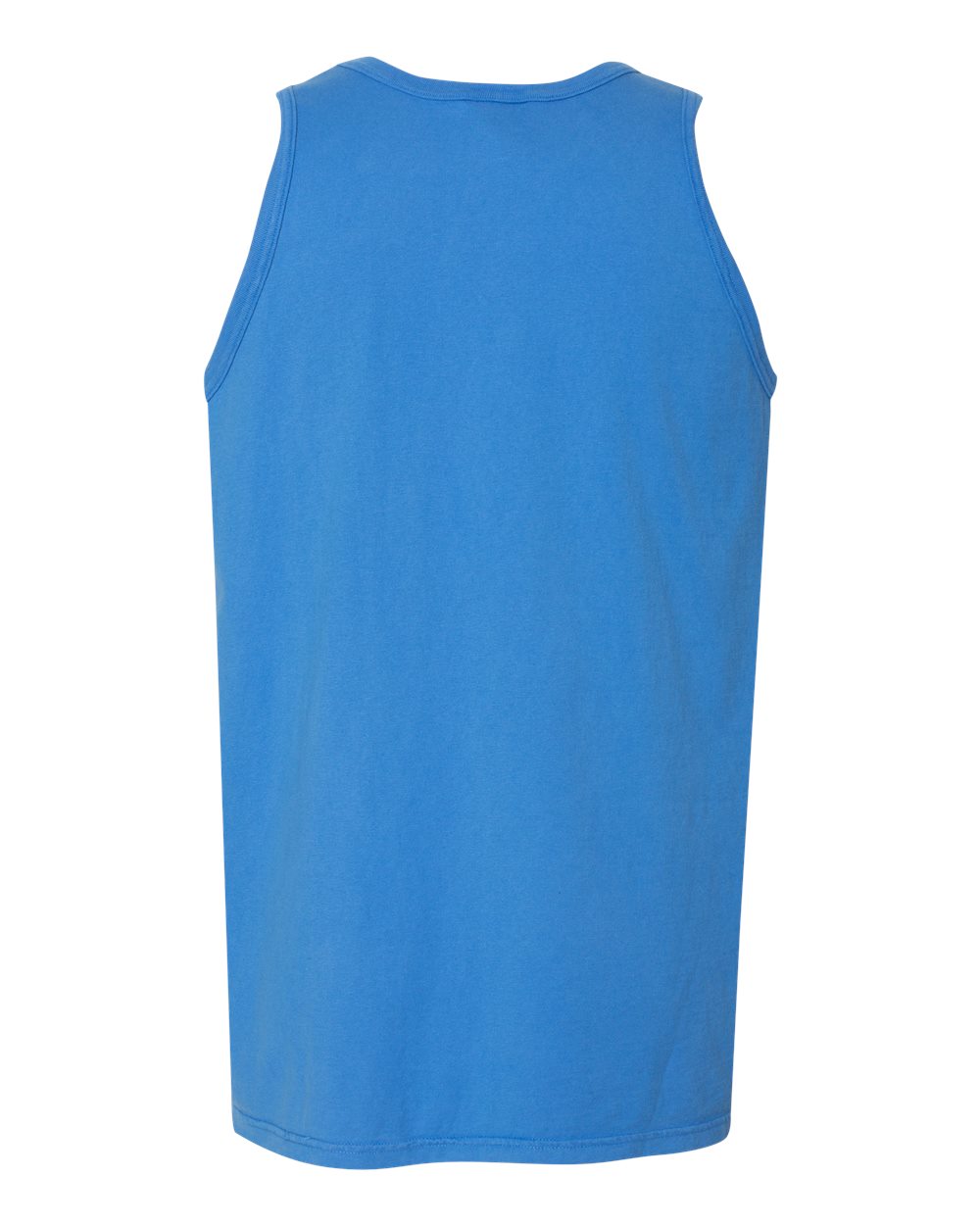 Front View of Summer Sky Blue Garment-Dyed Unisex Tank Top - GDH300