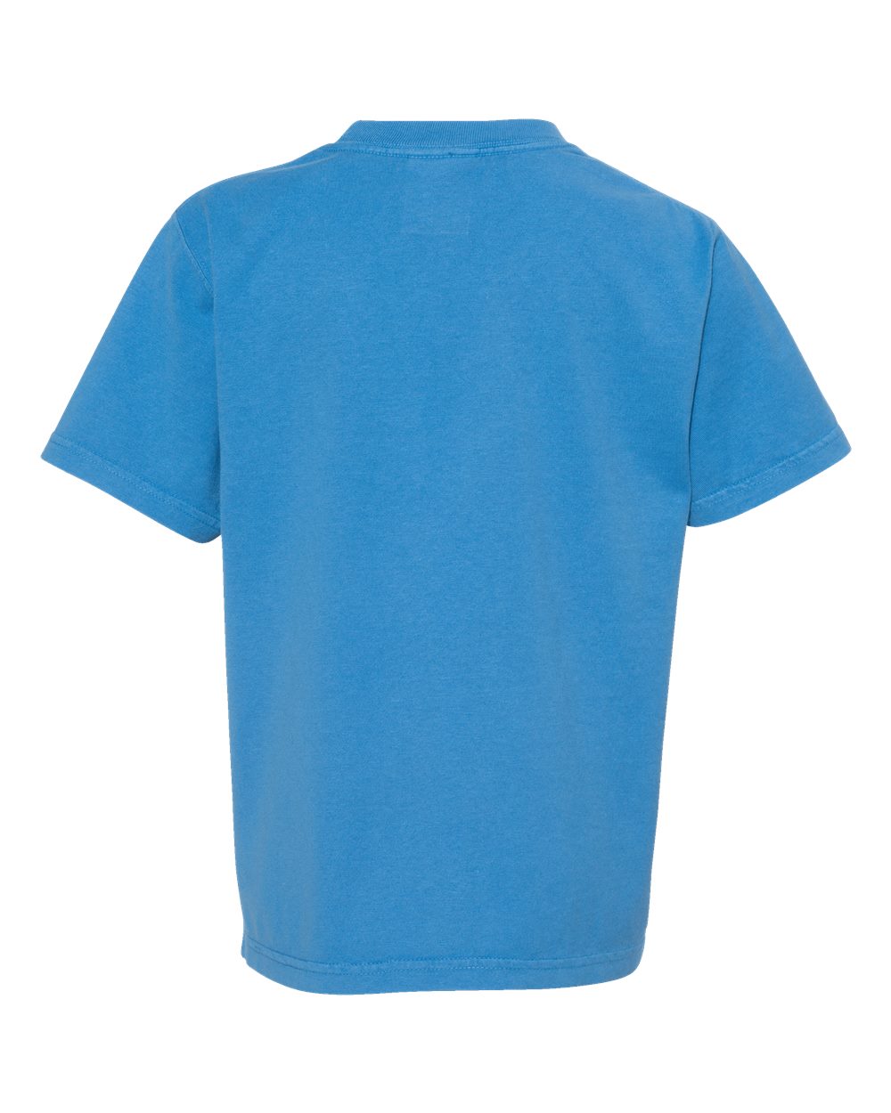 Front View of Summer Sky Blue Garment-Dyed Youth T-Shirt - GDH175
