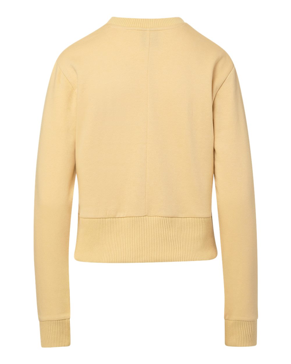 Front View of Sun Ray Women's Romi Cloud Fleece Crop Crewneck Sweatshirt - W22106