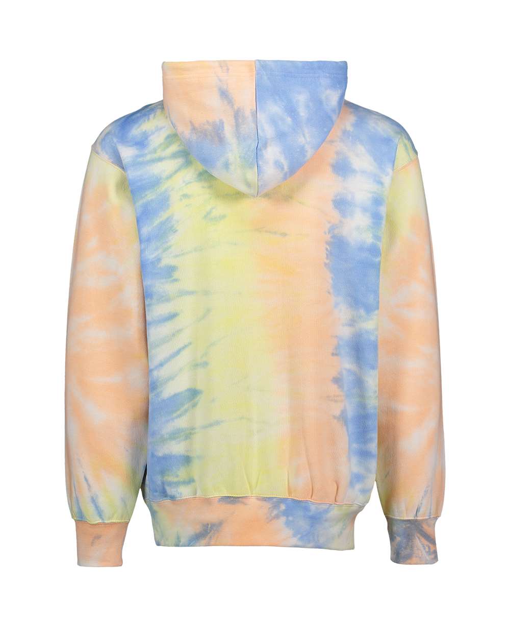 Front View of Sunrise Tie Dye Classic Fleece Tie-Dye Hooded Sweatshirt - 1290