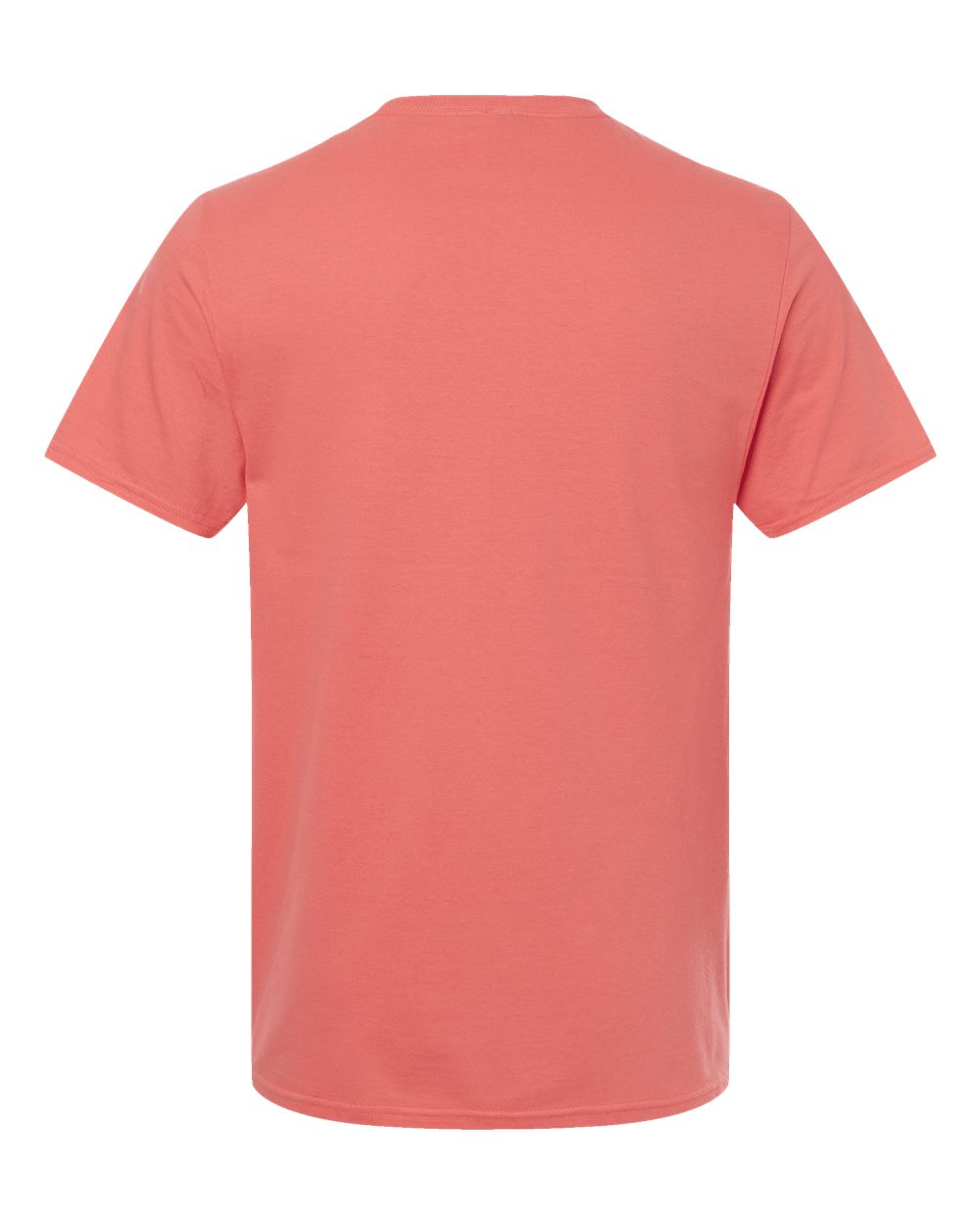 Front View of Sunset Coral Premium Cotton T-Shirt - 570MR