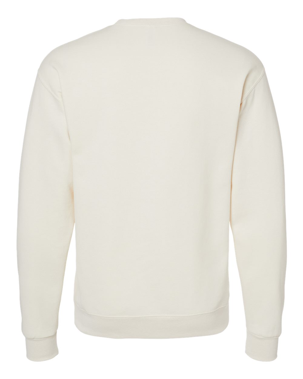 Front View of Sweet Cream Heather NuBlend® Crewneck Sweatshirt - 562MR