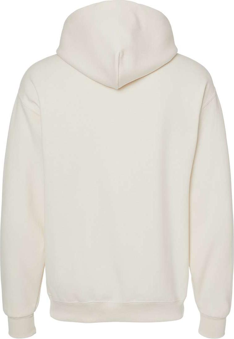 Front View of Sweet Cream Heather NuBlend® Hooded Sweatshirt - 996MR