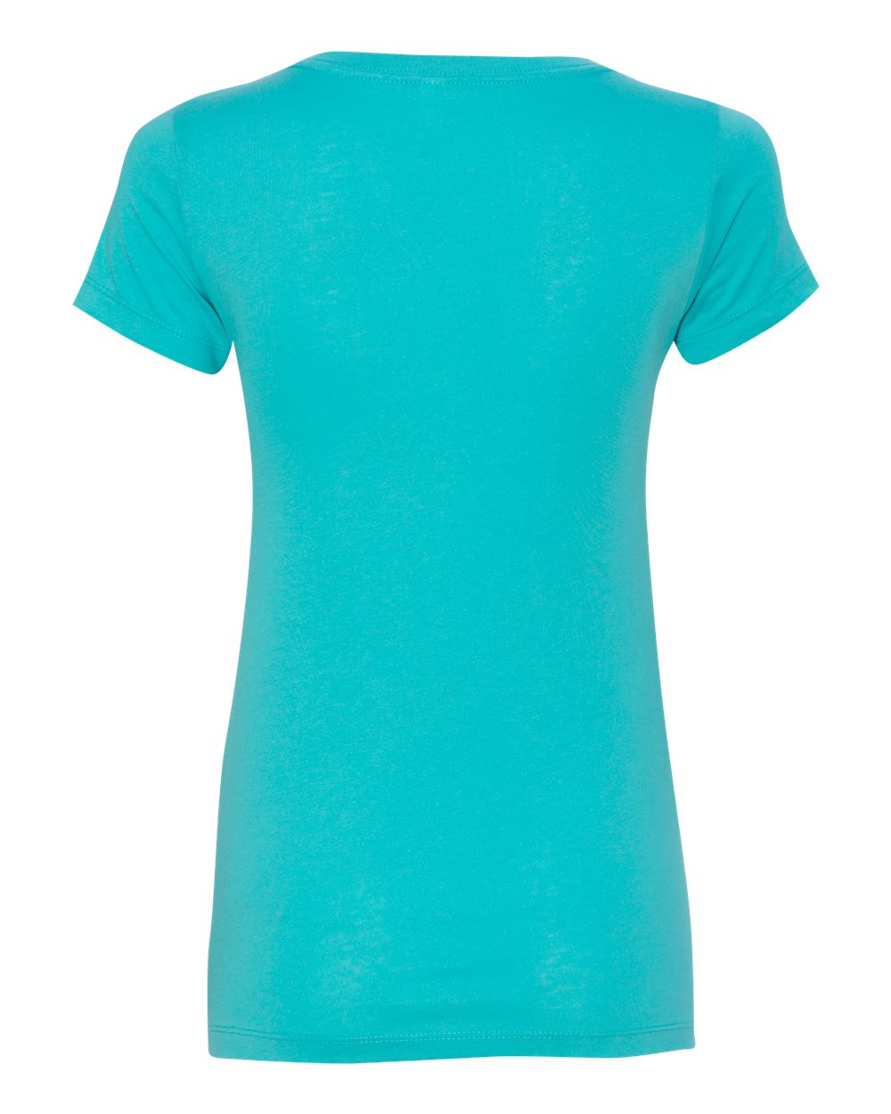 Rear View of Tahiti Blue Women&#39;s Ideal V-Neck T-Shirt - 1540