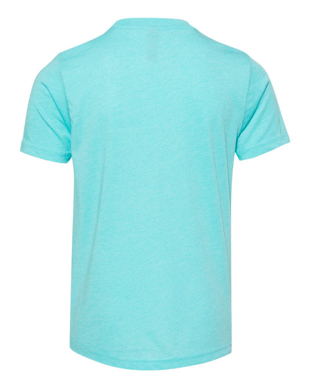 Rear View of Tahiti Blue Youth Triblend T-Shirt - 6310