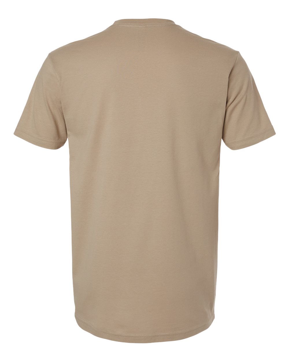 Front View of Tan Cotton T-Shirt - 3600