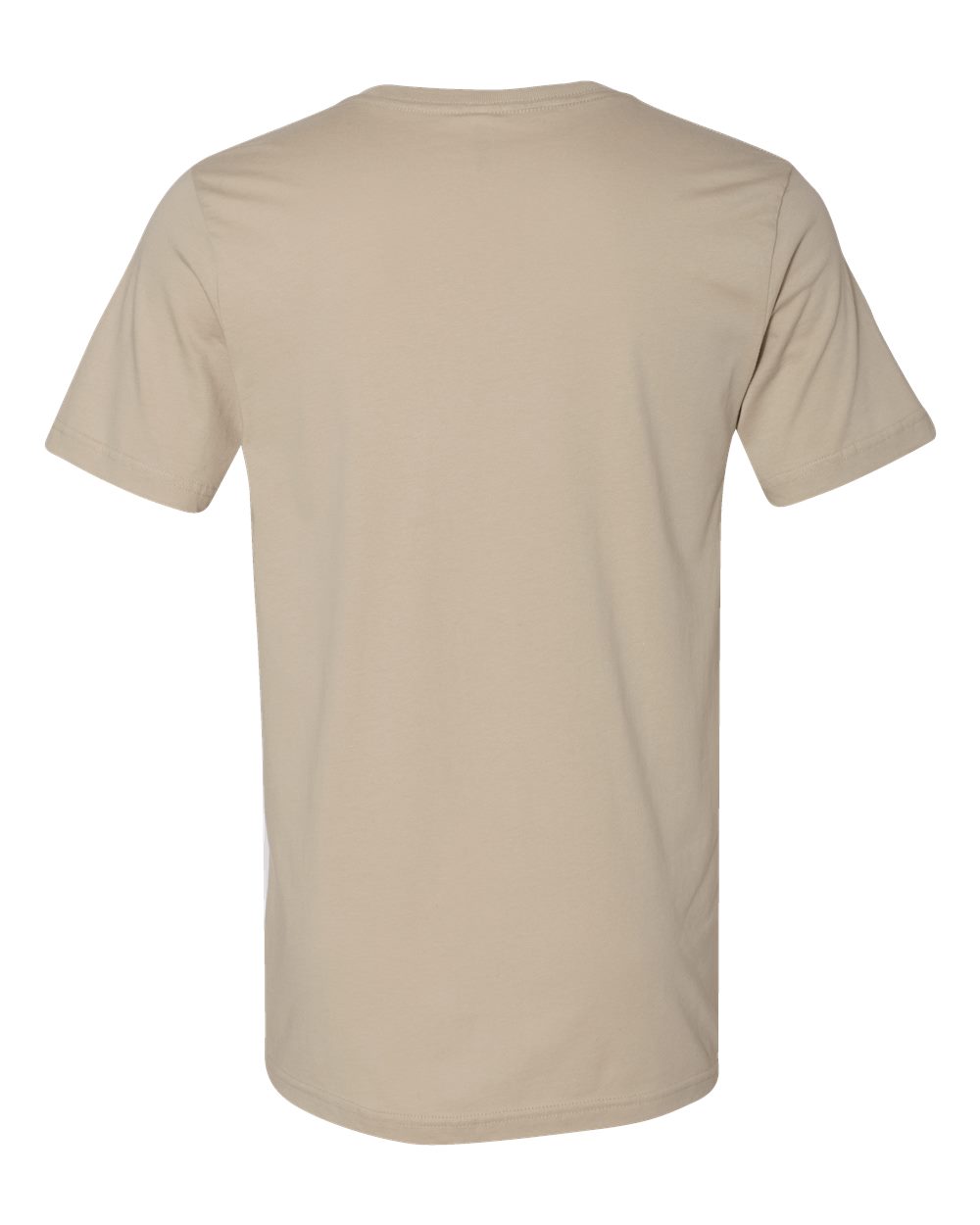 Front View of Tan Jersey Tee - 3001