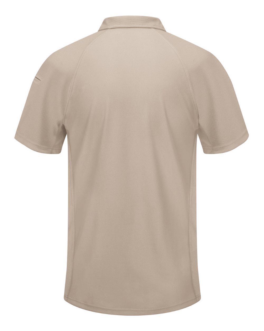 Front View of Tan Performance Knit® Flex Series Active Polo - SK92