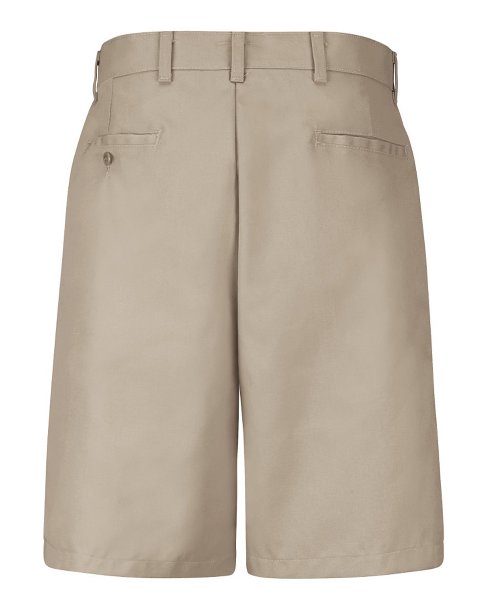 Front View of Tan Plain Front Shorts - PT26