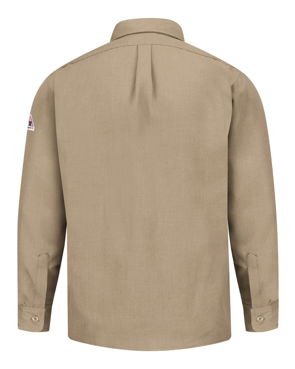 Rear View of Tan Uniform Shirt Nomex® IIIA - Tall Sizes - SND2T