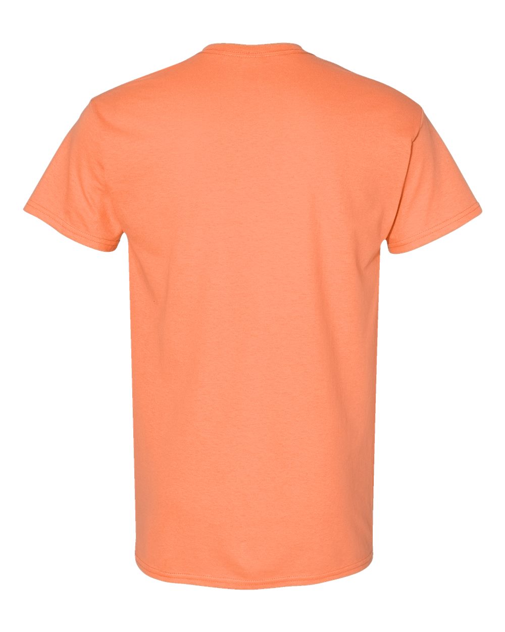 Front View of Tangerine Heavy Cotton™ T-Shirt - 5000