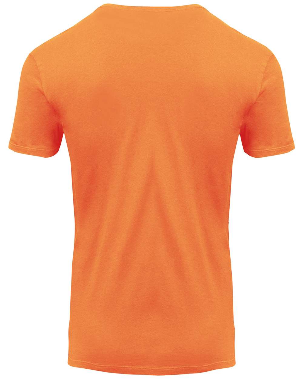 Front View of Tangerine Pigment Dye T-Shirt - 130A