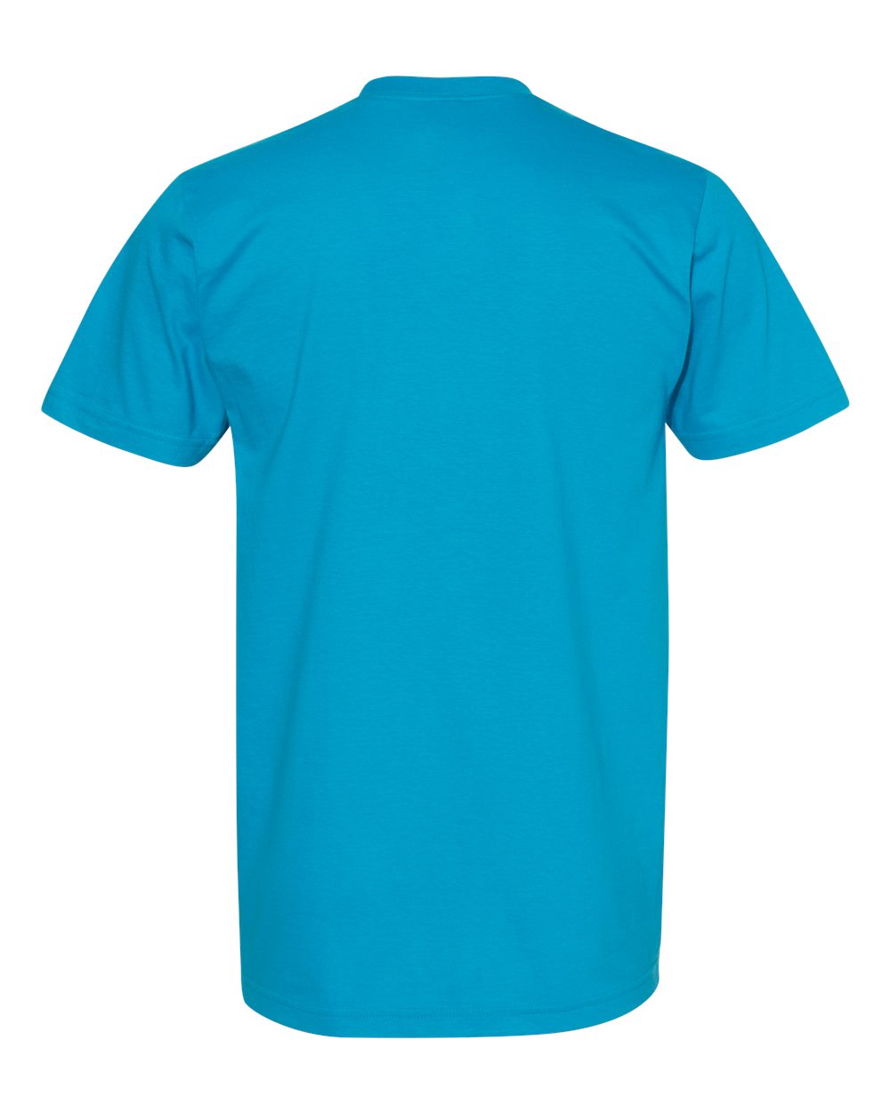 Front View of Teal Fine Jersey Tee - 2001