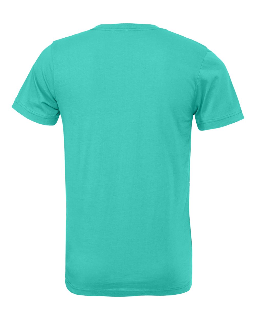 Front View of Teal Jersey Tee - 3001