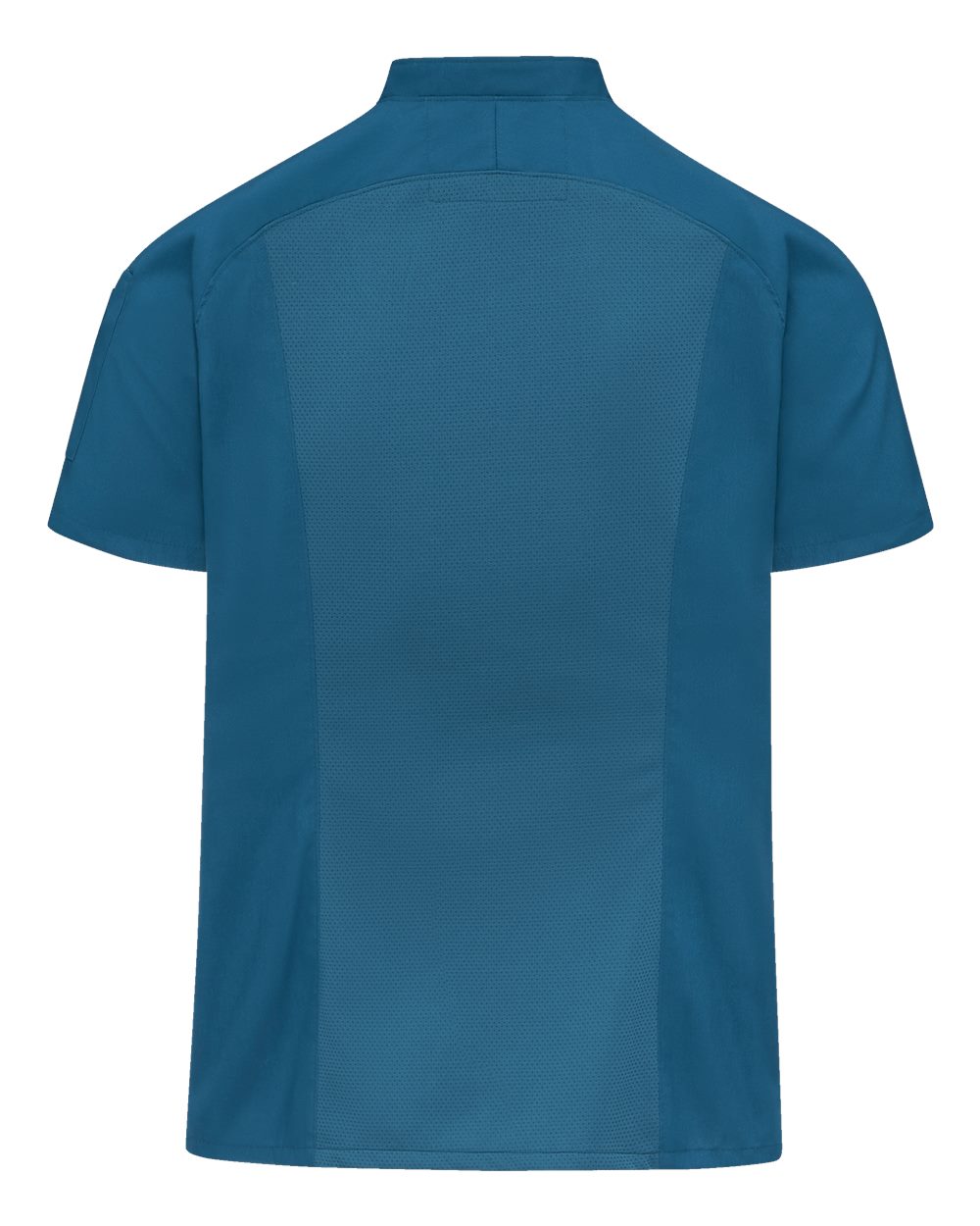 Front View of Teal/ Teal Mesh Women's Airflow Raglan Chef Coat - 051W