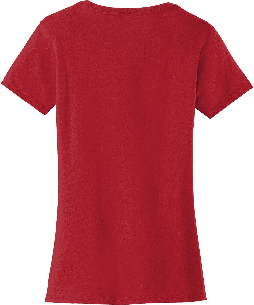 Front View of Team Cardinal Port & Co Women's Fan Favorite Tee. LPC450