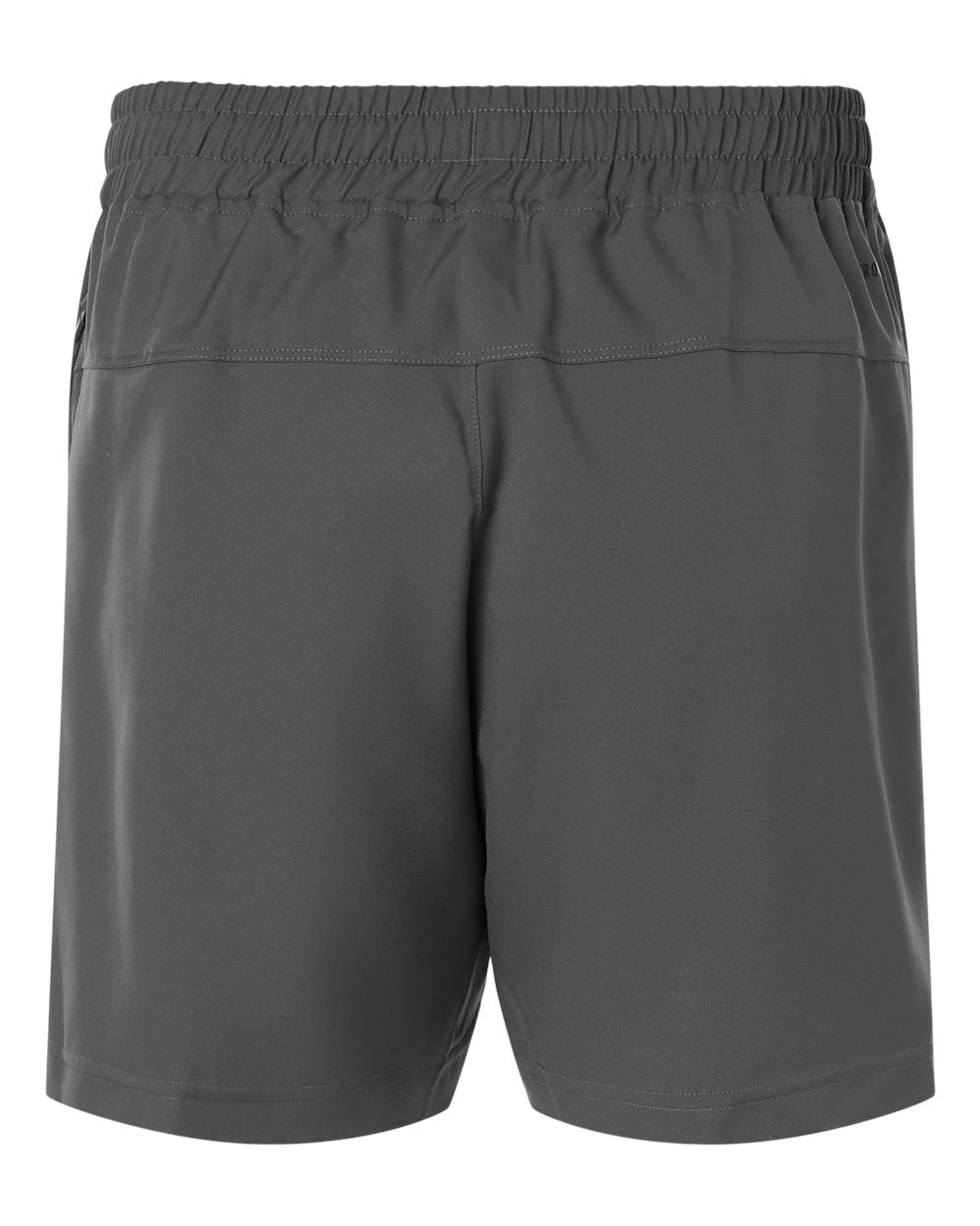Rear View of Team Grey Four/ White Men's D4T Woven 7" Shorts - AT304