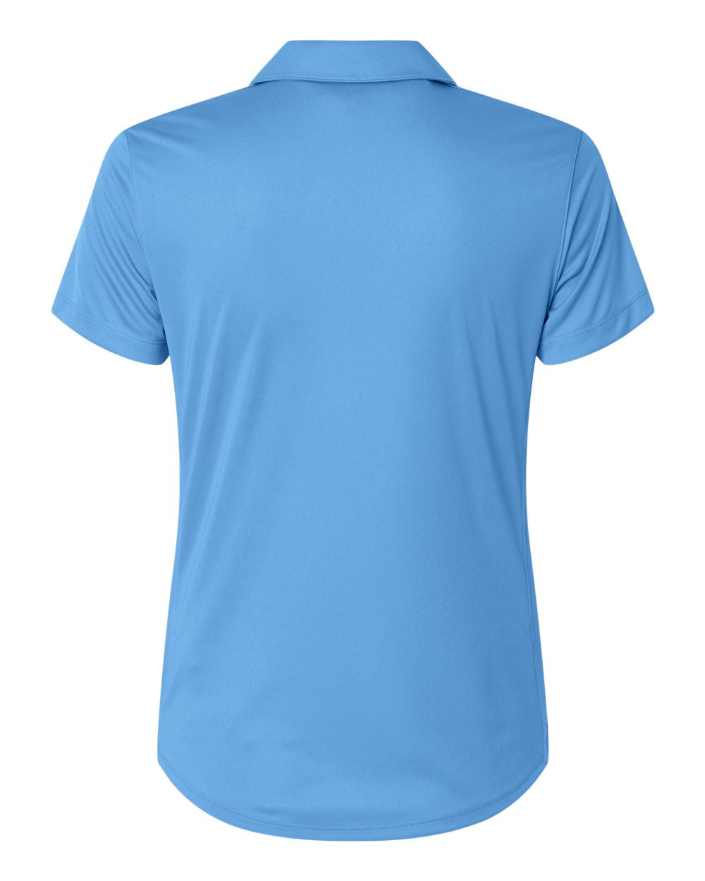 Rear View of Team Light Blue Womens Pure 2.0 Polo - 629944 plain