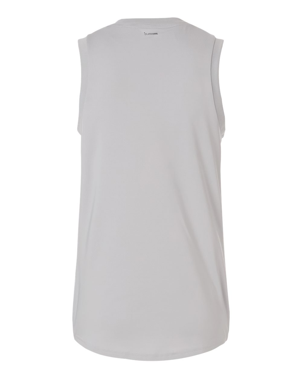 Rear View of Team Light Grey/ White Women's Quickset V-Neck Sleeveless Jersey - AT120 plain