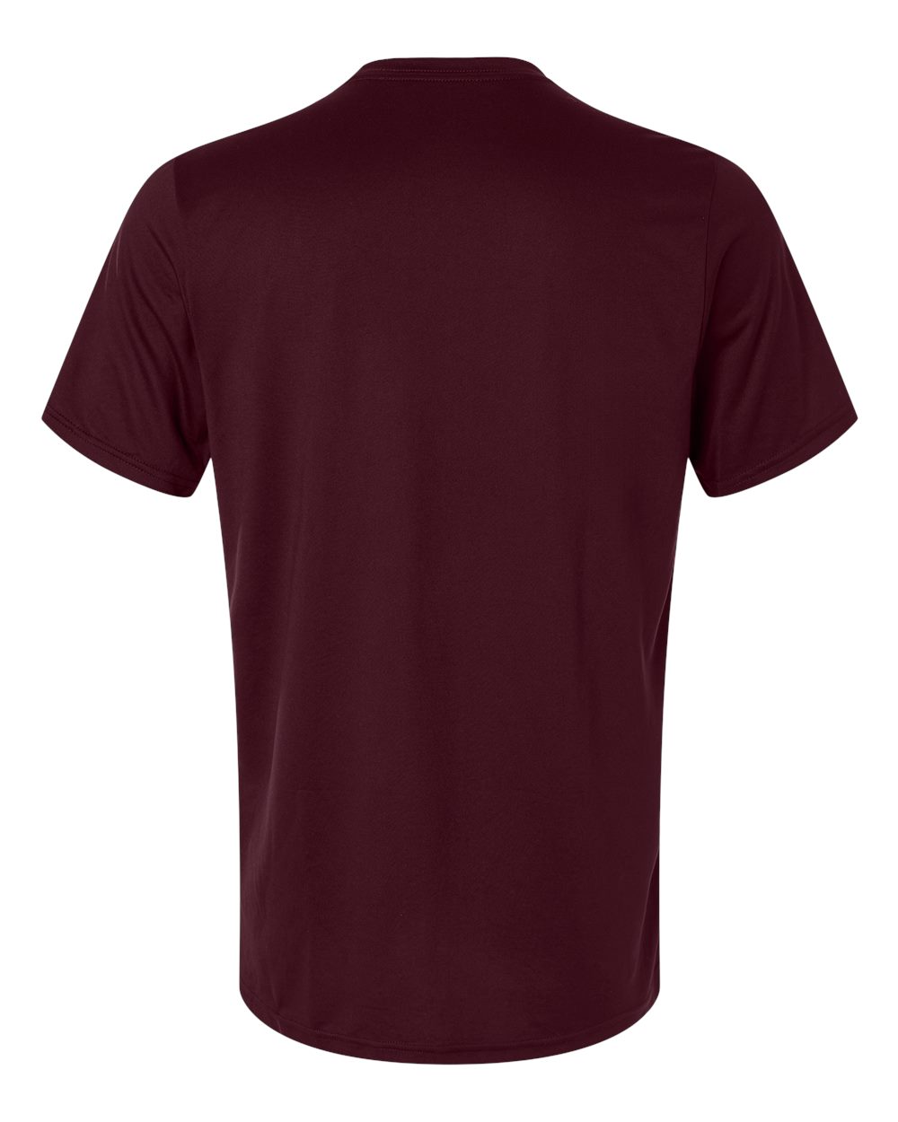 Rear View of Team Maroon/ White Men's Pregame T-Shirt - AT101
