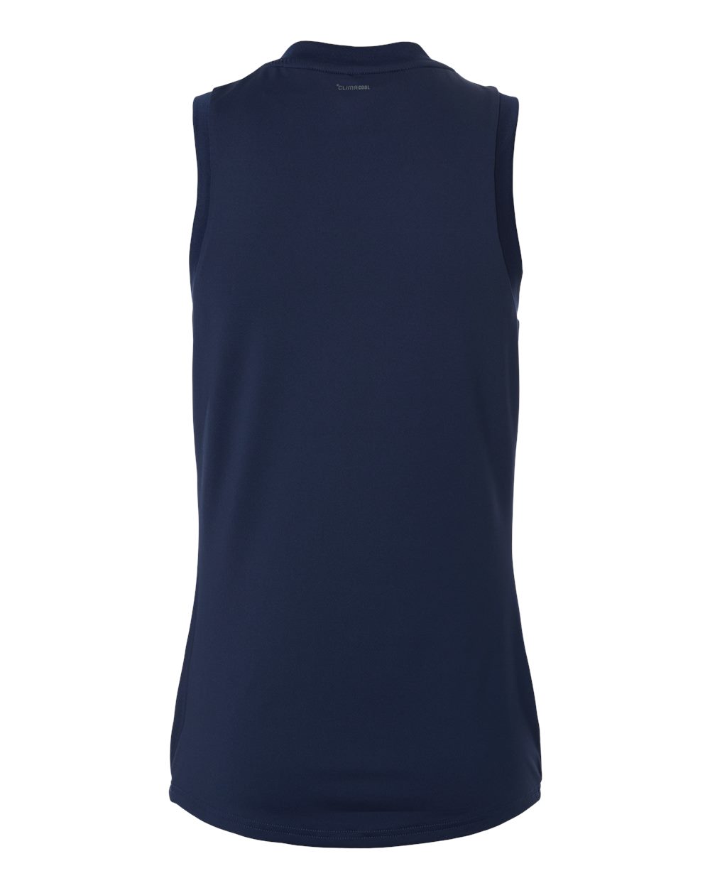 Rear View of Team Navy Blue/ White Women's Quickset V-Neck Sleeveless Jersey - AT120 plain