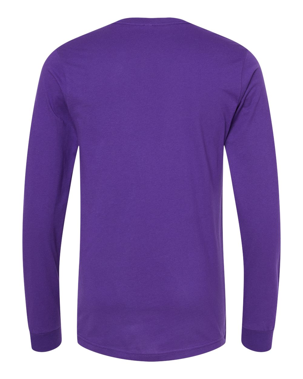 Front View of Team Purple Jersey Long Sleeve Tee - 3501
