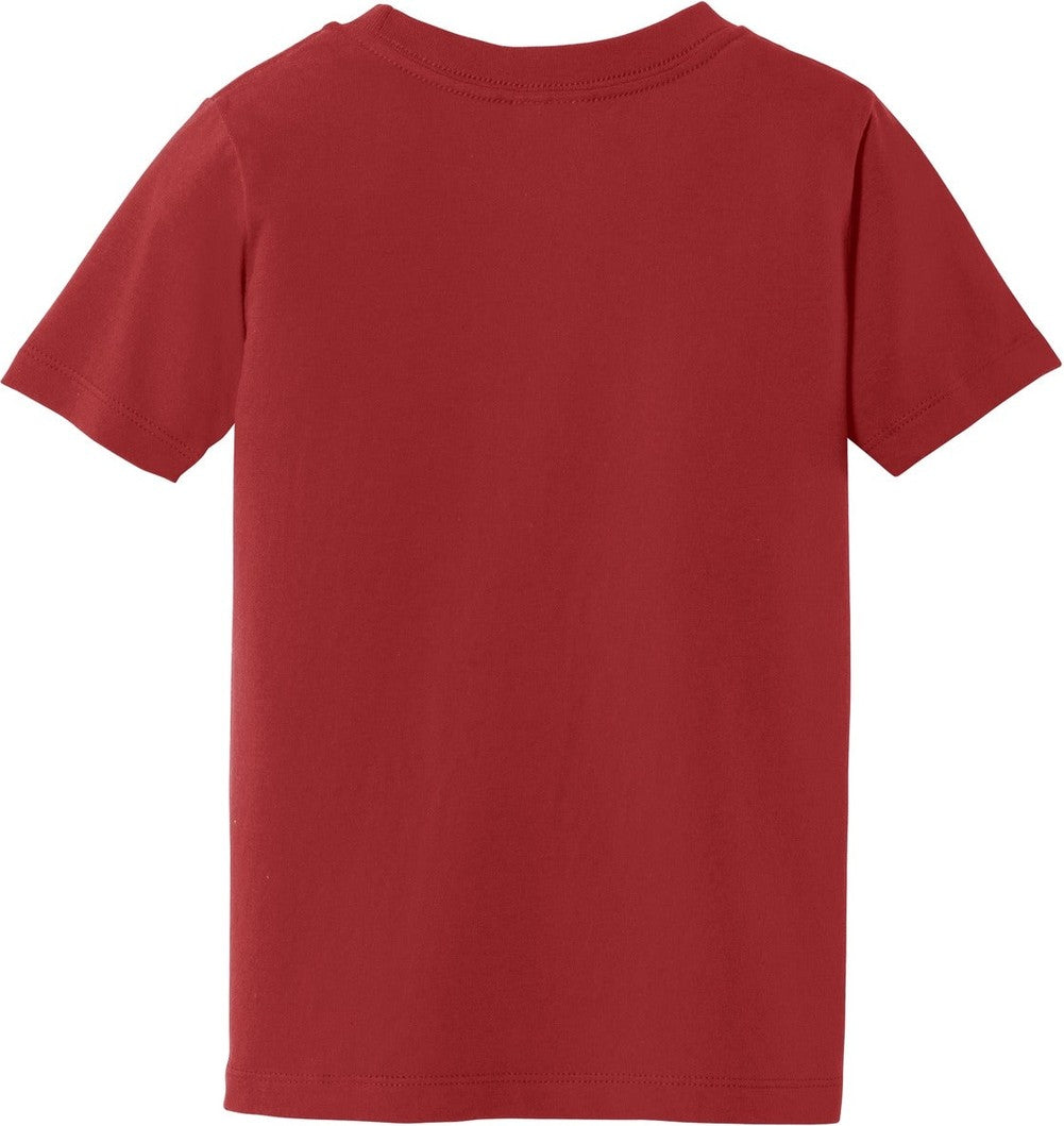 Front View of Team Purple Port & Co Toddler Fan Favorite Tee. PC450TD