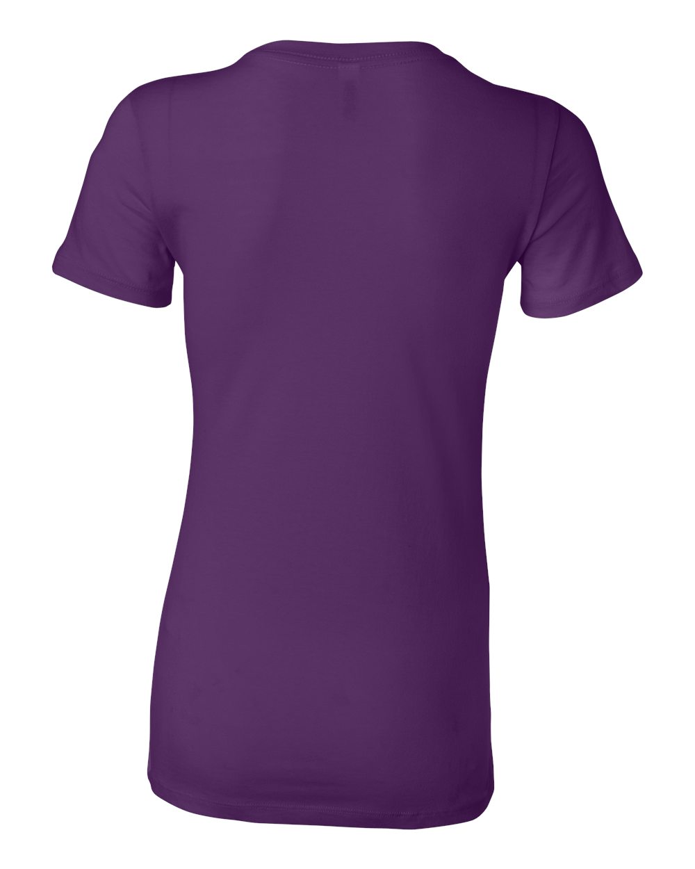 Rear View of Team Purple Women&#39;s Slim Fit Tee - 6004
