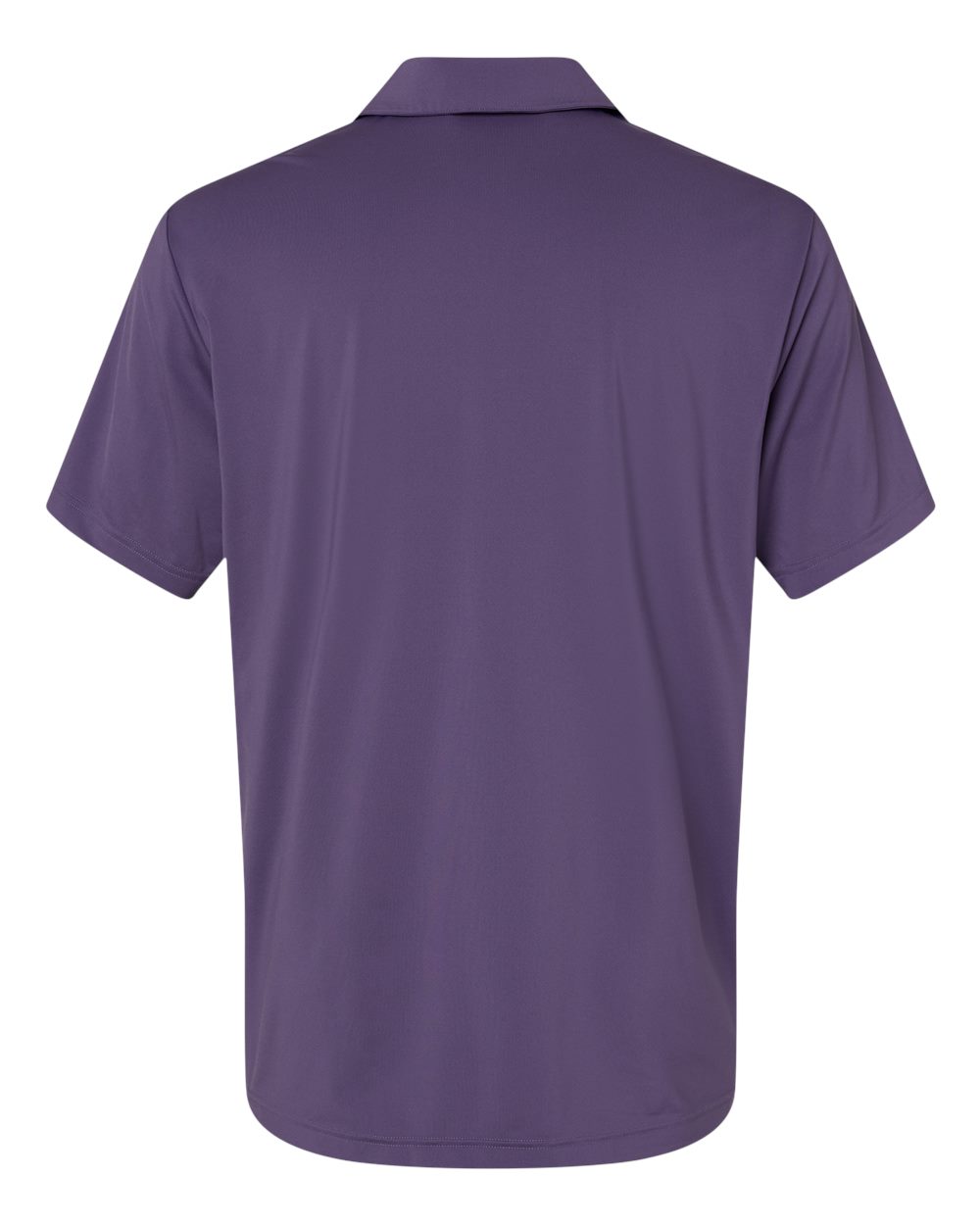 Front View of Tech Purple Ultimate Solid Polo - A514