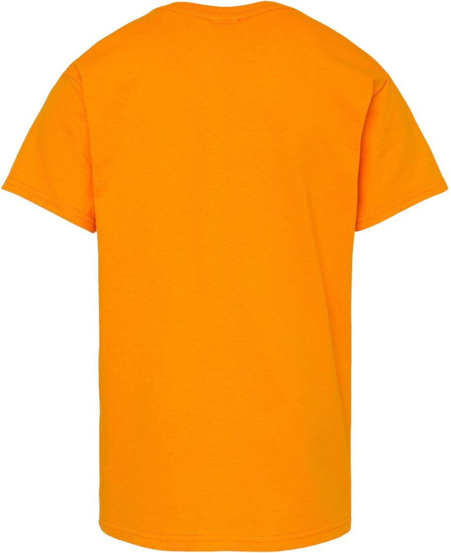 Front View of Tennessee Orange Essential-T Youth T-Shirt - 5480
