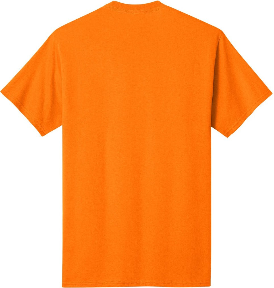 Front View of TennOrange Port & Co Core Cotton Tee. PC54