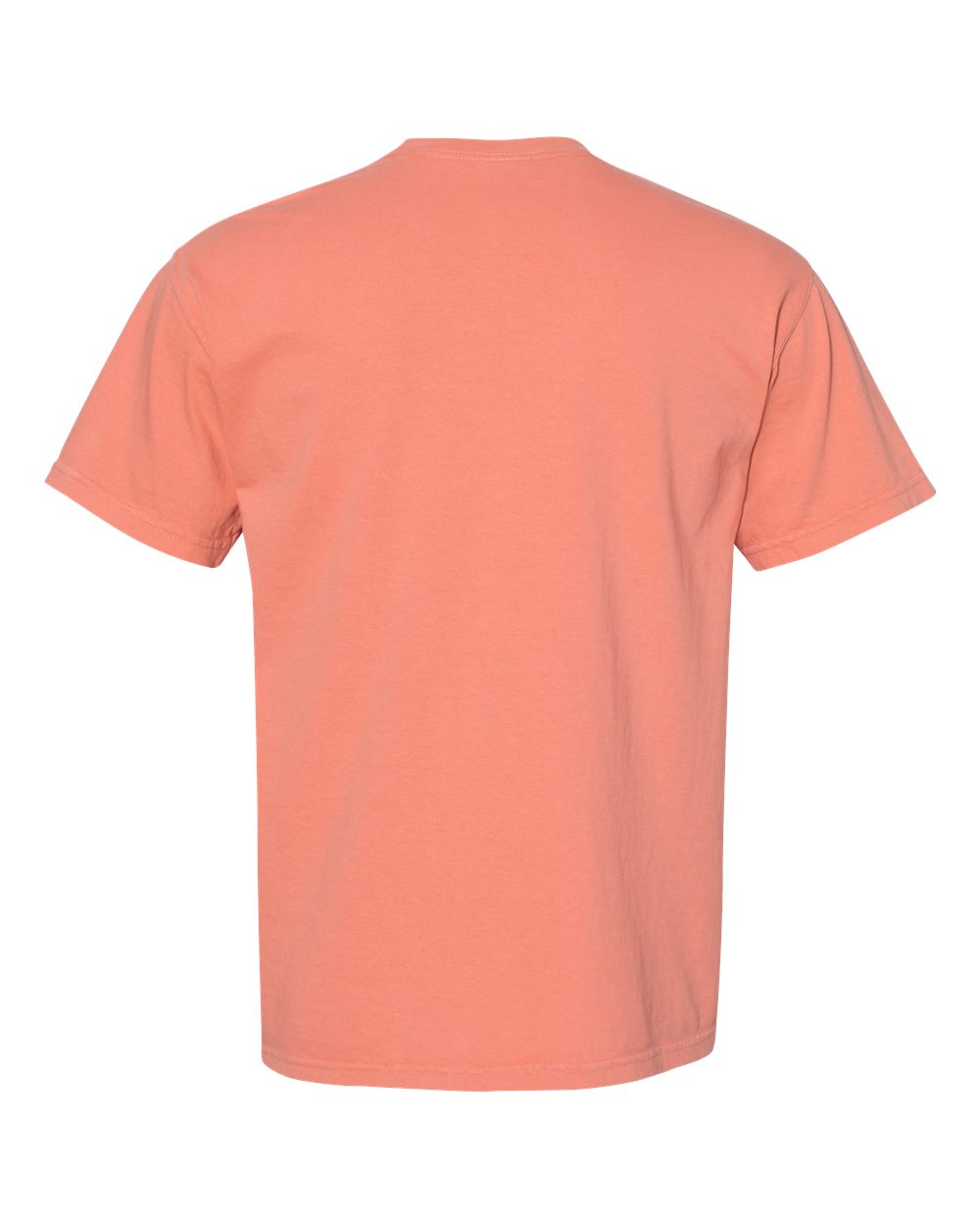 Front View of Terracotta Garment-Dyed Heavyweight T-Shirt - 1717