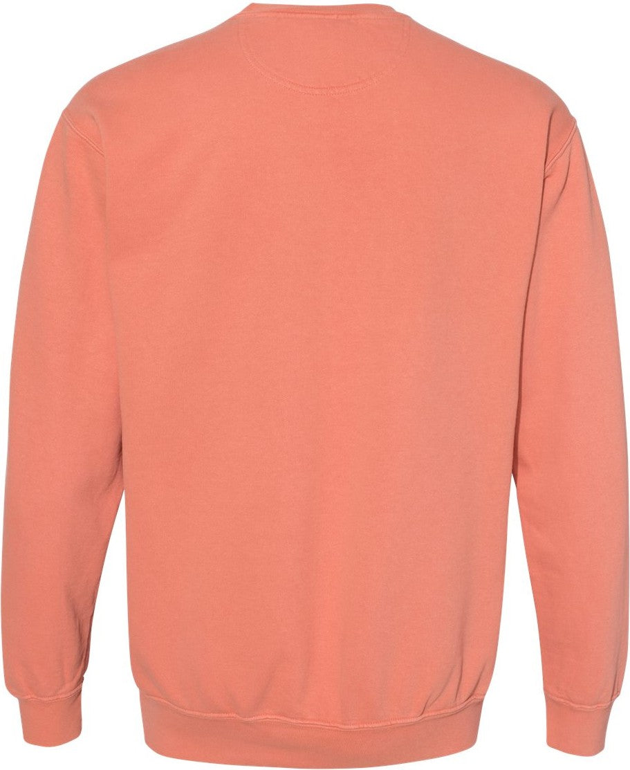 Front View of Terracotta Garment-Dyed Sweatshirt - 1566