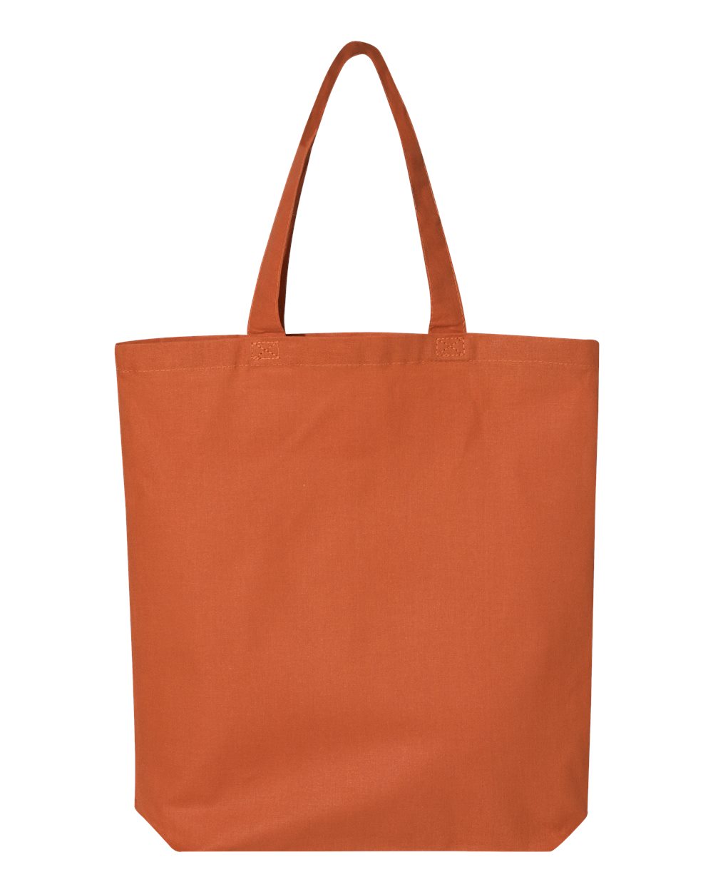 Rear View of Texas Orange 12L Economical Tote - QTBG