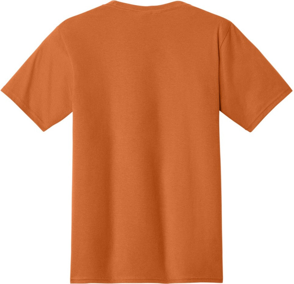 Front View of Texas Orange Port & Co Fan Favorite Tee. PC450