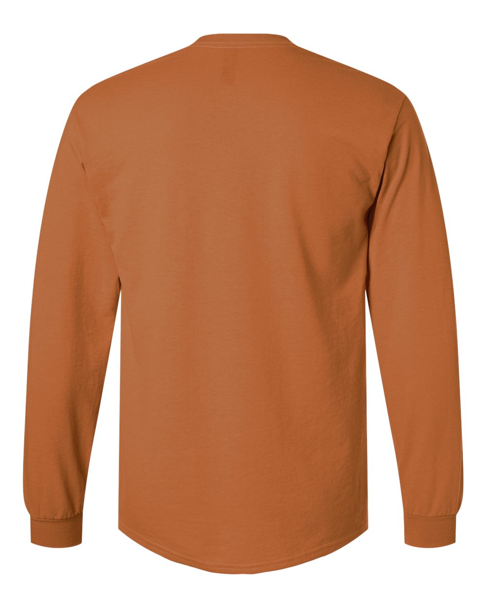 Front View of Texas Orange Ultra Cotton® Long Sleeve T-Shirt - 2400