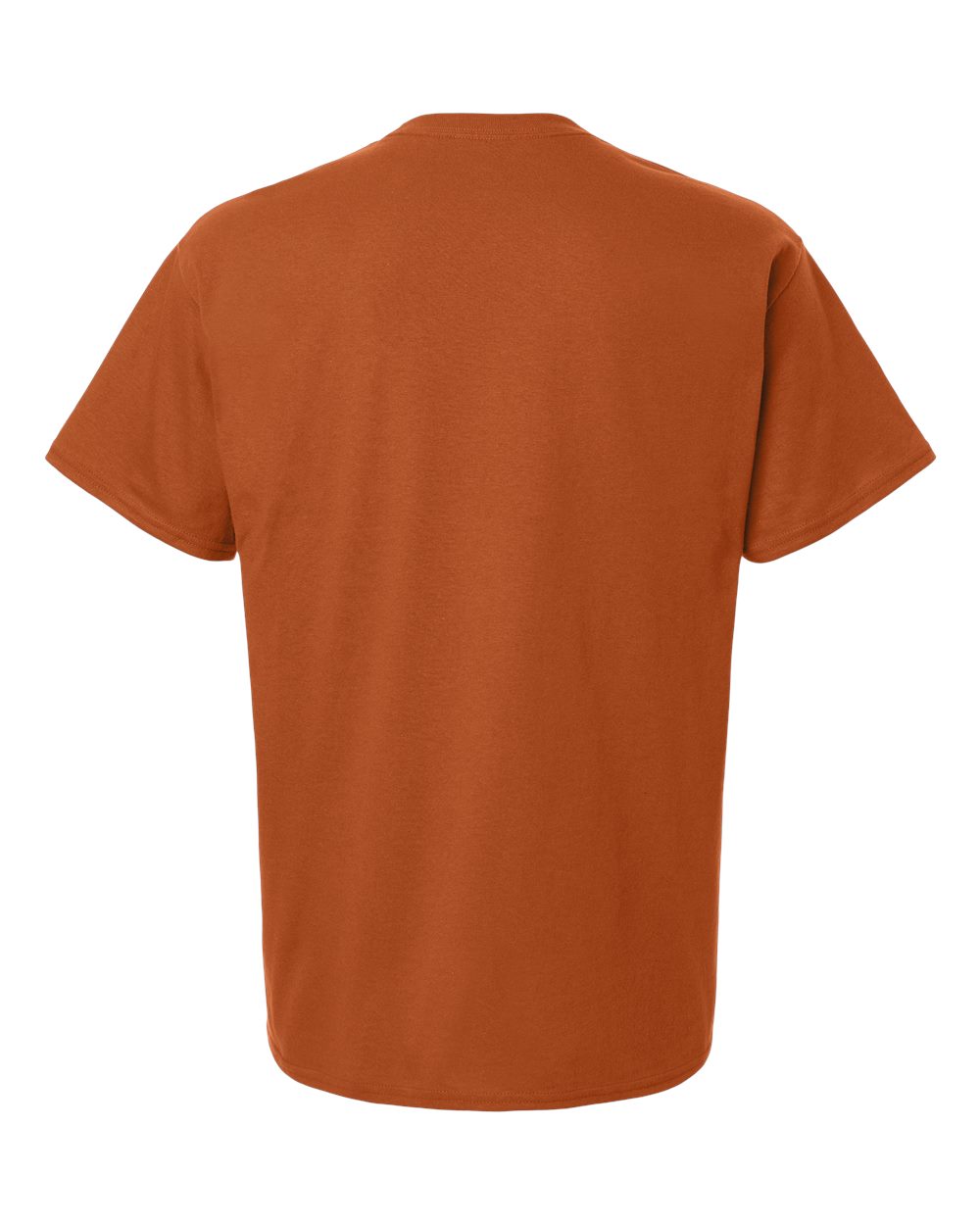 Rear View of Texas Orange Unisex Jersey T-Shirt - CH1000 plain